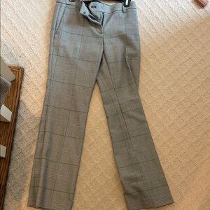 Ann Taylor Gray Plaid Trousers